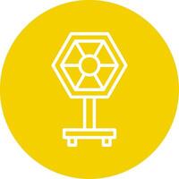 Camera Reflector Line Multi Circle Icon vector