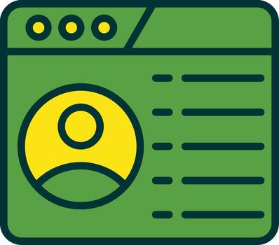 User Interface Filled Two Color Icon vector