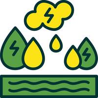 Ocean Energy Filled Two Color Icon vector