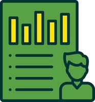 User Scenarios Filled Two Color Icon vector