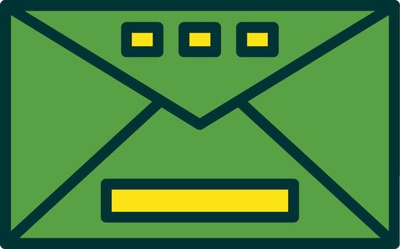 Mail Filled Two Color Icon vector