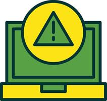 Error Filled Two Color Icon vector