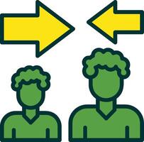 Mediator Filled Two Color Icon vector