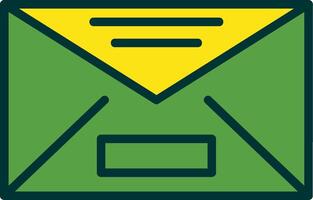 Mail Filled Two Color Icon vector