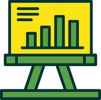 Presentation Filled Two Color Icon vector