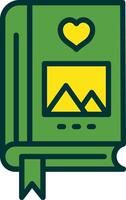 Brand Book Filled Two Color Icon vector