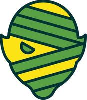Mummy Filled Two Color Icon vector