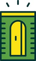 Pencil Sharpener Filled Two Color Icon vector