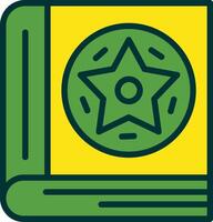Spellbook Filled Two Color Icon vector