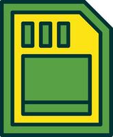 Camera Drive Filled Two Color Icon vector