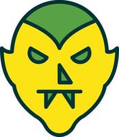 Dracula Filled Two Color Icon vector