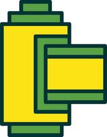 Camera Roll Filled Two Color Icon vector