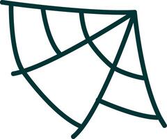 Spider Web Filled Two Color Icon vector