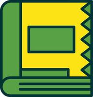 Spell Book Filled Two Color Icon vector
