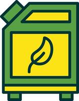 Biofuel Can Filled Two Color Icon vector