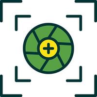 Camera Frame Filled Two Color Icon vector