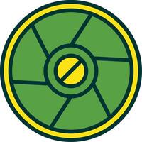 Camera Exposure Filled Two Color Icon vector