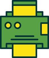 Printer Filled Two Color Icon vector