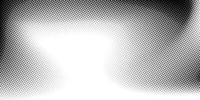Halftone Background with Gradient and Pixelated Dot Pattern. lack and white pixelated texture in Japanese comic style. vector