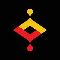 Red And Yellow Modern Business Logo design. vector
