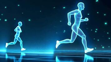 Digital Running With Light video
