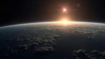 Sunrise from Space A Breathtaking View of Earth video