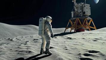 Astronaut on the Moon video