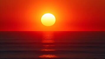 Sunset over the Ocean video