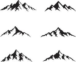 Mountain set collection design vector