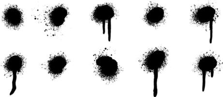 art featuring a splash and splatter design with paint and ink drips. Perfect for a creative street art banner. vector