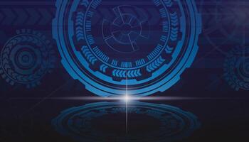 Technology concept abstract background illustration with different shapes. vector