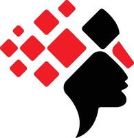 AI Man Head Illustration for Technology and Innovation Projects vector