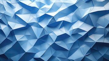 Light blue abstract polygonal background creating stunning visual effect photo