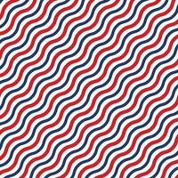 Abstract pattern of white, red and blue seamless diagonal lines. Barber shop vintage strip texture vector
