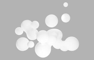 3d fluid blob shape. Abstract liquid organic sphere graphic. Lava lamp chemistry geometric element. Floating white smooth y2k geometry form for banner. Creative molecular minimal art render isolated. vector