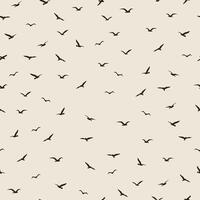 A flock of flying birds flight in different positions pattern. Wild animals minimalist repeat concept vector
