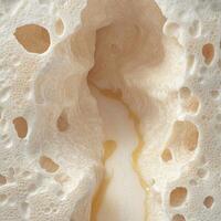 Intricate patterns and textures in natural stone formation photo