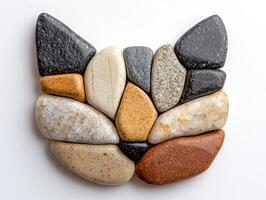 Assortment of natural stones and crystals photo