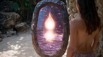 Mystical portal to another dimension photo