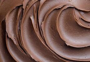 Smooth and creamy chocolate spread photo