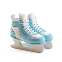 Ice skates 3D icon isolate on transparent background png