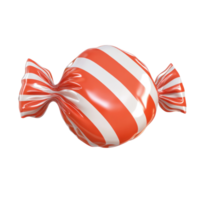 wikkel gestreept rood snoep 3d icoon tekenfilm glad zacht licht isoleren Aan transparant achtergrond png