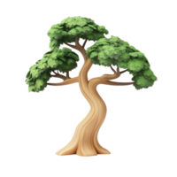 Yew 3D icon cartoon smooth soft light isolate on transparent background png
