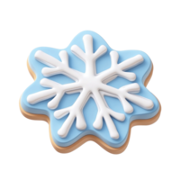 Snowflake 3D icon cartoon round edges isolate on transparent background png