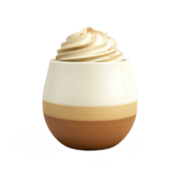 Eggnog 3D icon isolate on transparent background png
