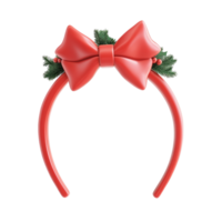 Christmas headband 3D icon isolate on transparent background png