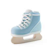 Ice skates 3D icon isolate on transparent background png