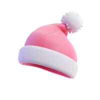 Christmas funny cap 3D icon cartoon smooth soft light isolate on transparent background png