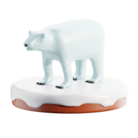 3d Eis Bär Illustration png