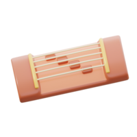 3D Guzheng Icon Illustration Render png